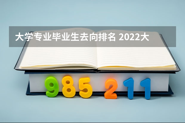 大学专业毕业生去向排名 2022大学专业薪酬排行榜
