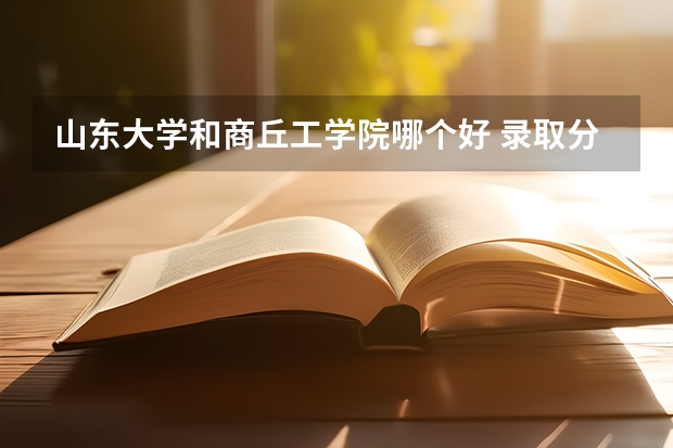 山东大学和商丘工学院哪个好 录取分数线对比