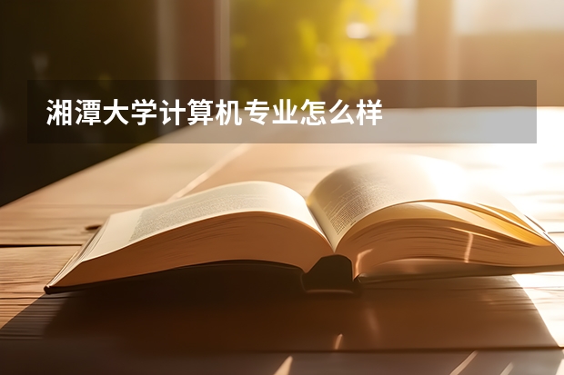 湘潭大学计算机专业怎么样
