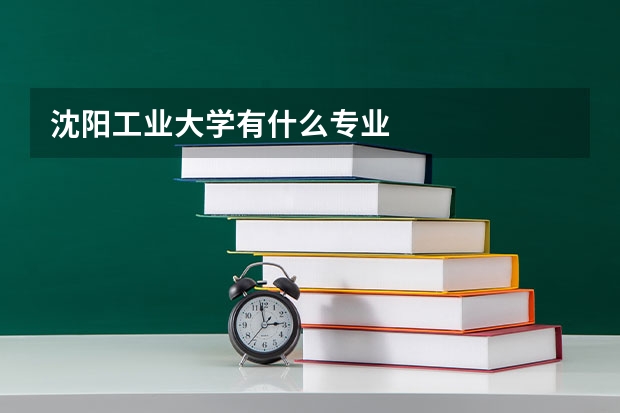 沈阳工业大学有什么专业