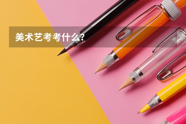 美术艺考考什么?
