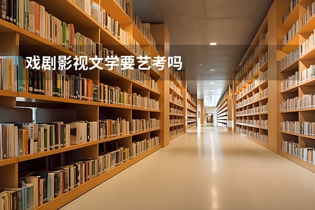 戏剧影视文学要艺考吗