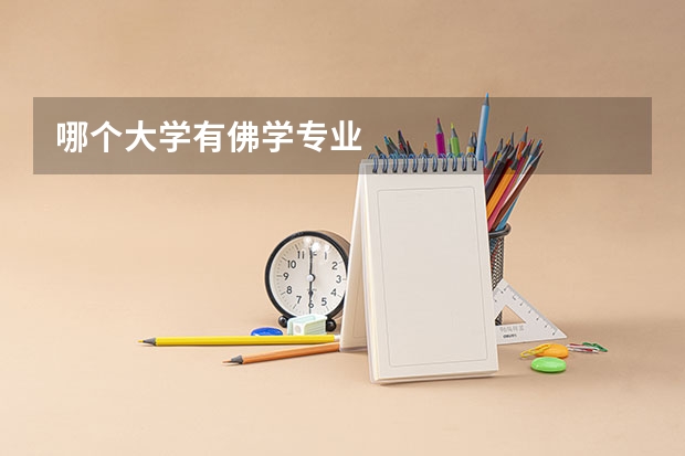 哪个大学有佛学专业