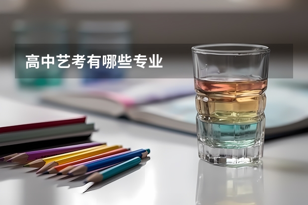 高中艺考有哪些专业