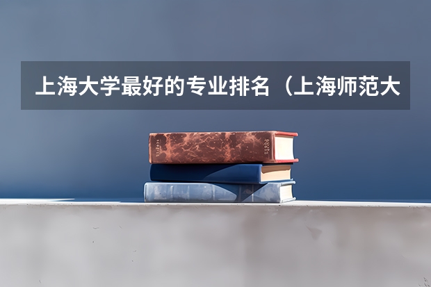 上海大学最好的专业排名（上海师范大学法学排名）