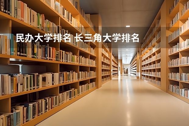 民办大学排名 长三角大学排名