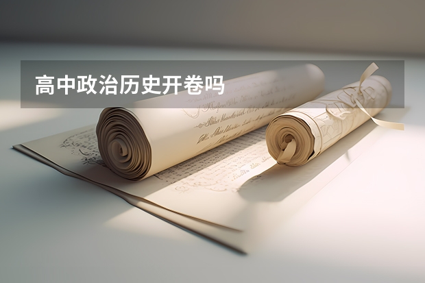 高中政治历史开卷吗