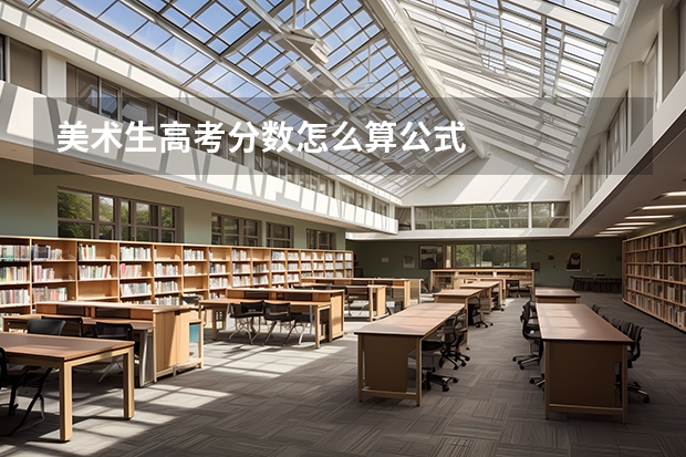 美术生高考分数怎么算公式