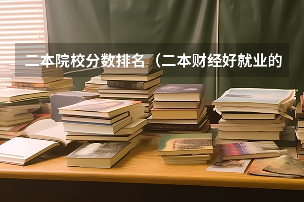 二本院校分数排名（二本财经好就业的大学）