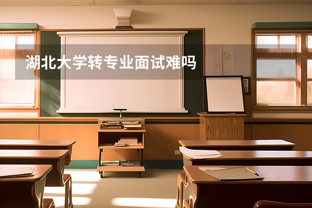 湖北大学转专业面试难吗