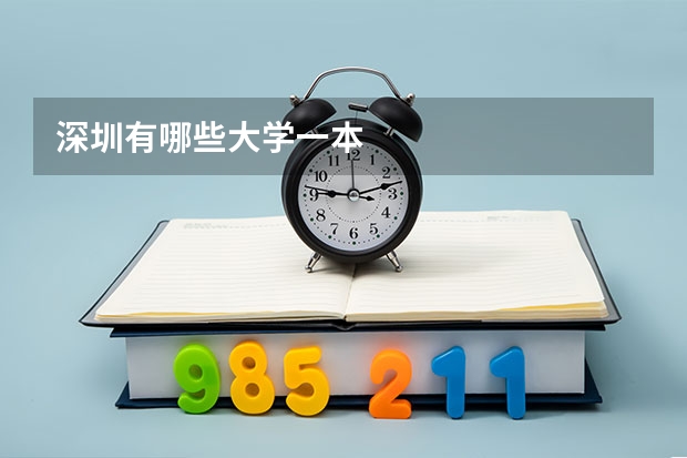 深圳有哪些大学一本