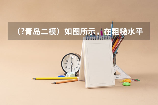 (?青岛二模)如图所示,在粗糙水平面上有一质量为M、高为h的斜面体,斜面体的左侧有一固定障碍物Q,(青岛二模数学答案解析及试卷)