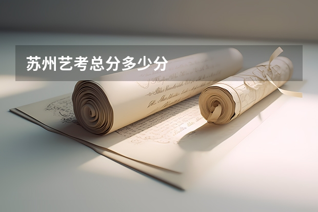 苏州艺考总分多少分