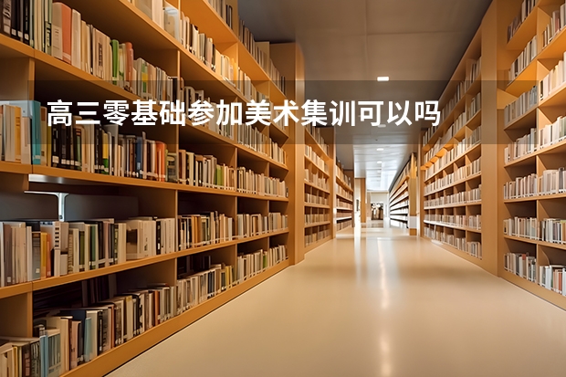 高三零基础参加美术集训可以吗