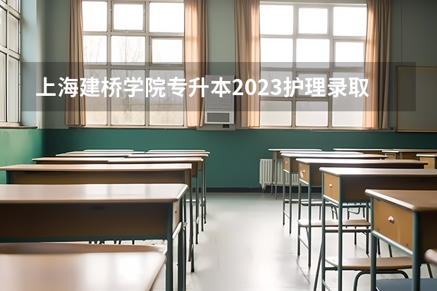 上海建桥学院专升本2023护理录取分数线是多少？