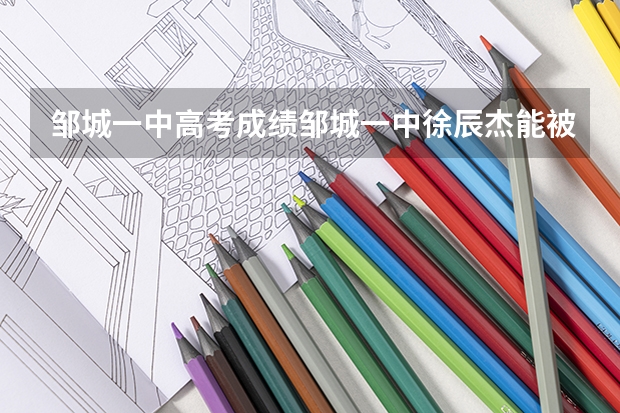 邹城一中高考成绩邹城一中徐辰杰能被好大学录取吗?