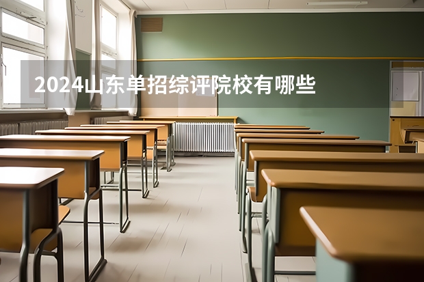 2024山东单招综评院校有哪些