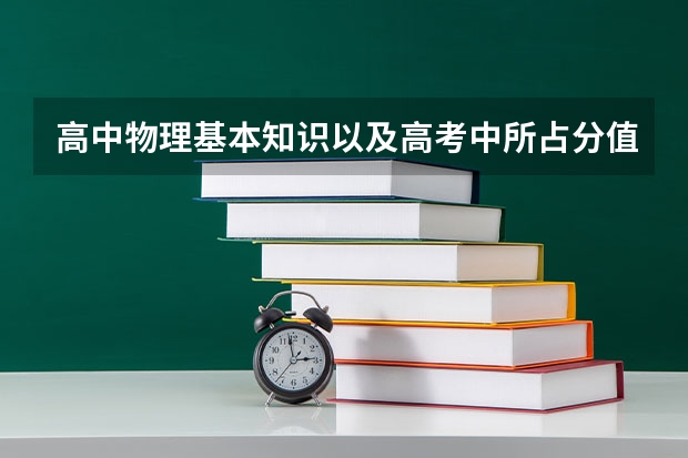 高中物理基本知识以及高考中所占分值？ 高中物理——新高考人教版知识点清单，必修123+选择性必修123