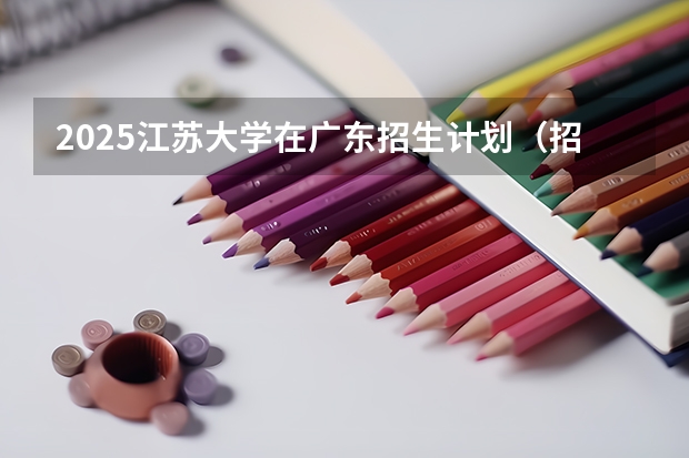 2025江苏大学在广东招生计划（招多少人）