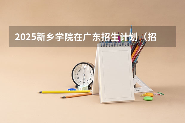 2025新乡学院在广东招生计划（招多少人）