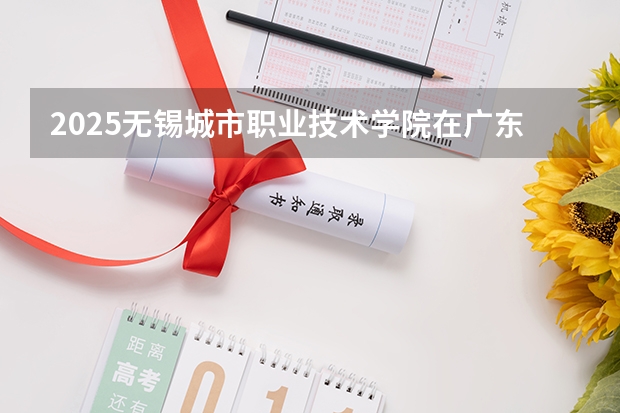 2025无锡城市职业技术学院在广东招生计划（招多少人）