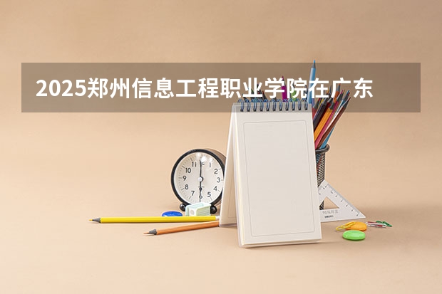 2025郑州信息工程职业学院在广东招生计划（招多少人）