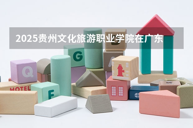 2025贵州文化旅游职业学院在广东招生计划（招多少人）