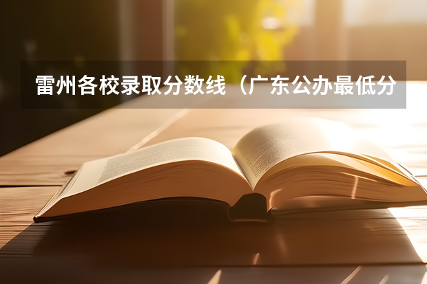 雷州各校录取分数线（广东公办最低分本科大学）
