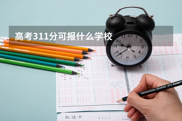 高考311分可报什么学校