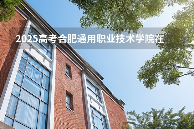 2025高考合肥通用职业技术学院在湖北招生计划介绍