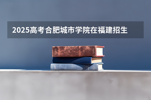 2025高考合肥城市学院在福建招生计划介绍