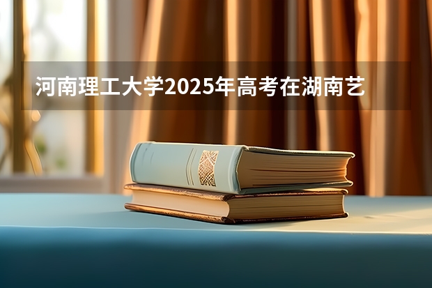 河南理工大学2025年高考在湖南艺术类投档分数线