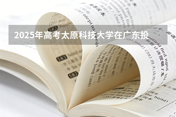 2025年高考太原科技大学在广东投档分数线