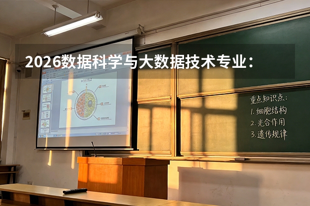 2026数据科学与大数据技术专业：数学不好的同学慎选，高校分布统计