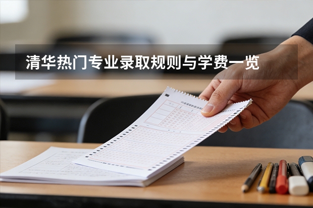 清华热门专业录取规则与学费一览