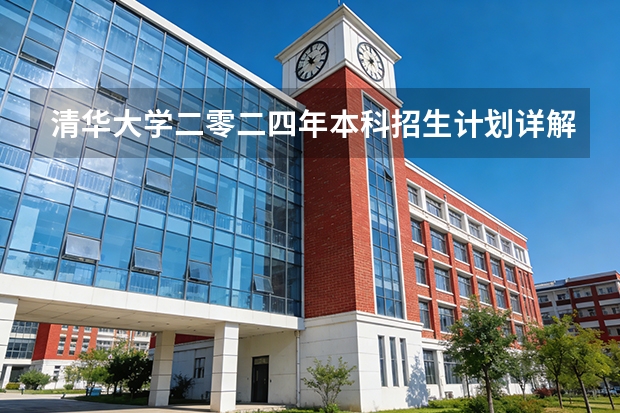清华大学二零二四年本科招生计划详解