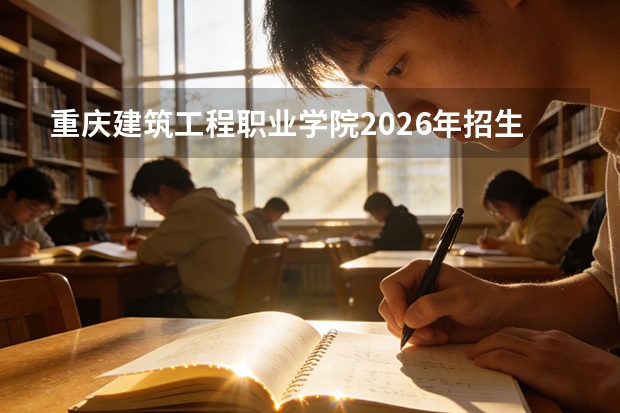 重庆建筑工程职业学院2026年招生计划