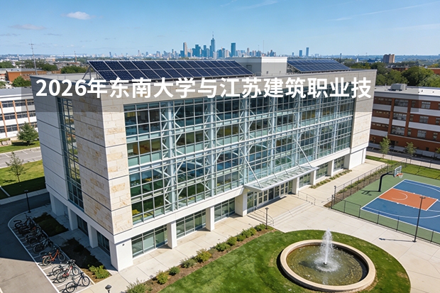 2026年东南大学与江苏建筑职业技术学院在江苏省招生计划解读