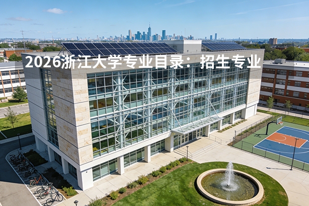 2026浙江大学专业目录：招生专业+优势专业一览