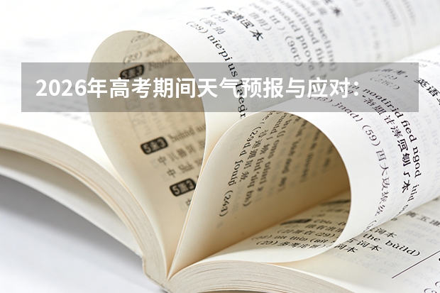 2026年高考期间天气预报与应对：防暑、防雨、防台风